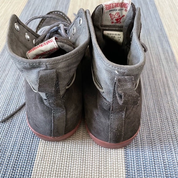 Original True Religion Suede Hitop shoes size 9 - Picture 2 of 4